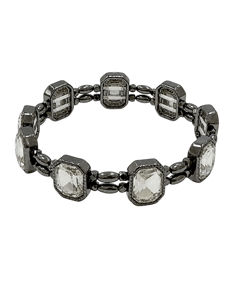 Faceted Crystal Stretch Bracelet