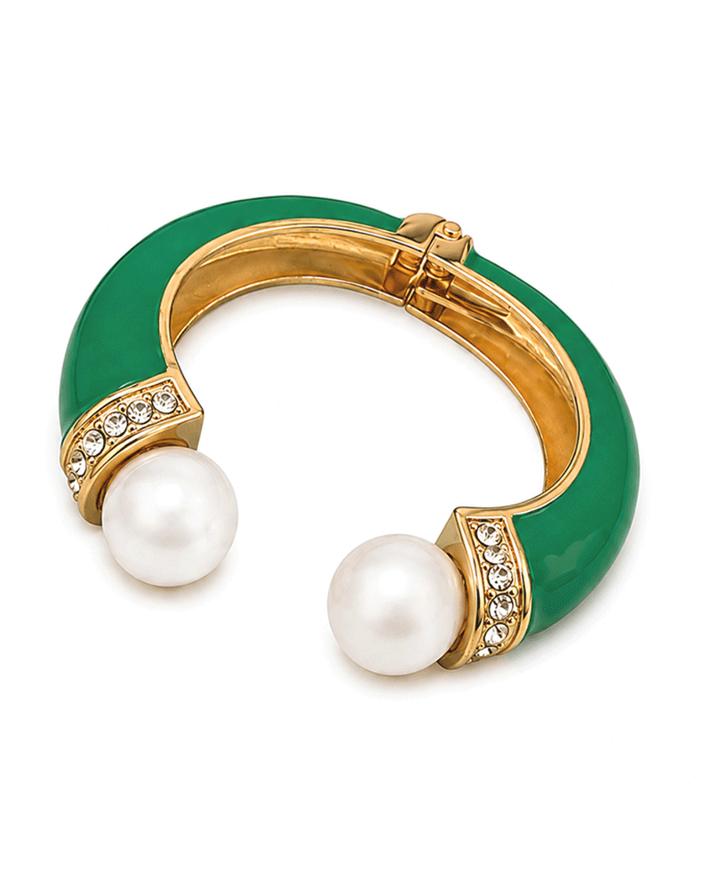 Pearl HInge Cuff Bracelet