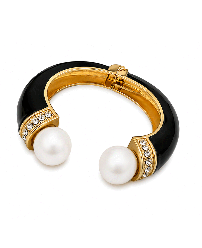 Pearl HInge Cuff Bracelet