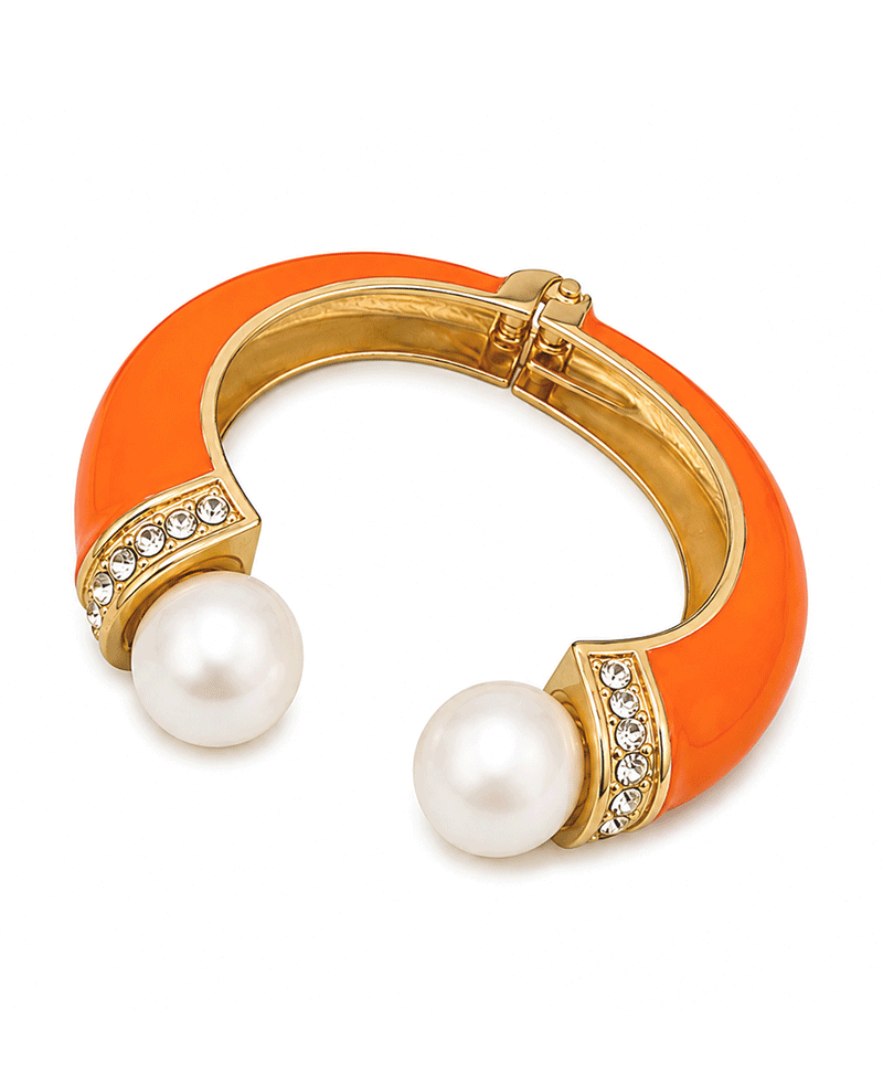 Pearl HInge Cuff Bracelet