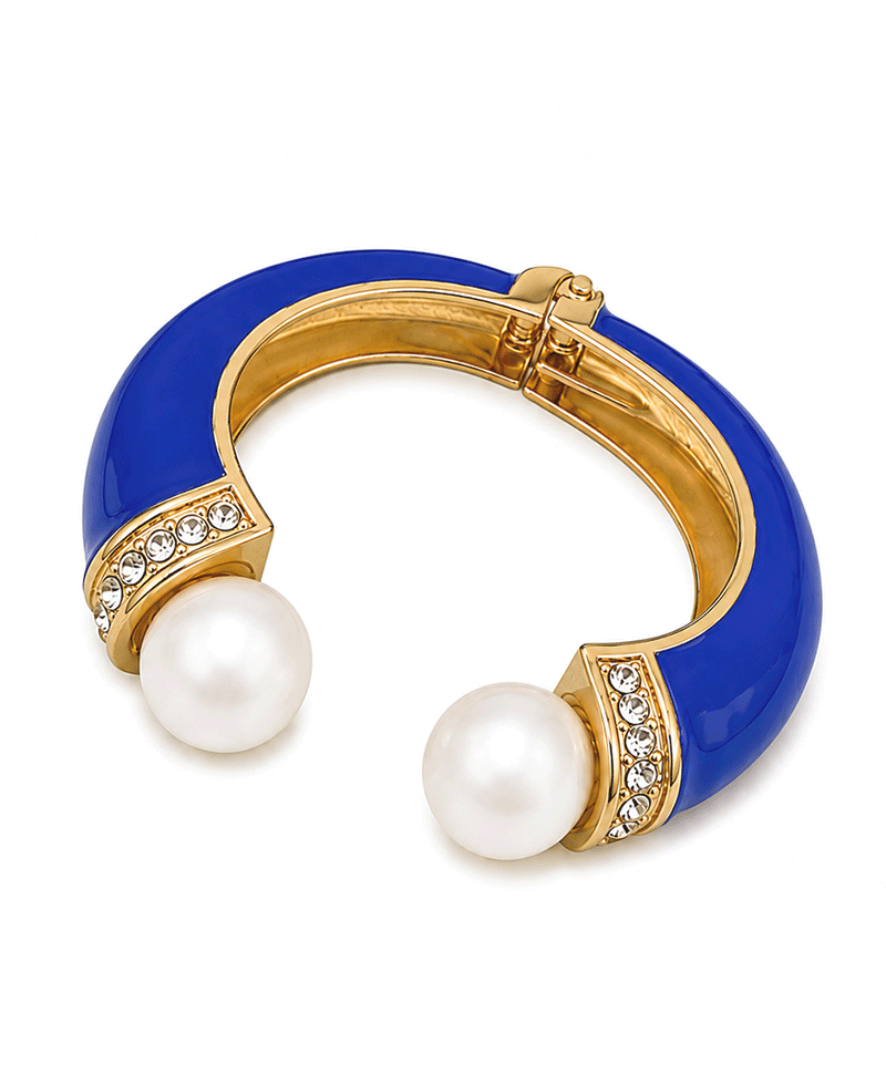 Pearl HInge Cuff Bracelet