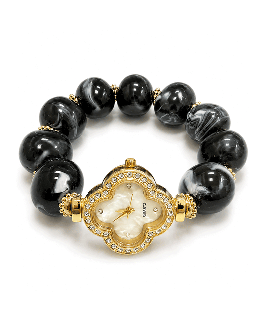 Clover Watch Beaded Stretch Bracelet