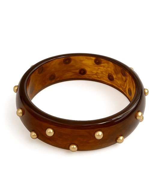 Plastic w/ CCB Bangle Bracelet