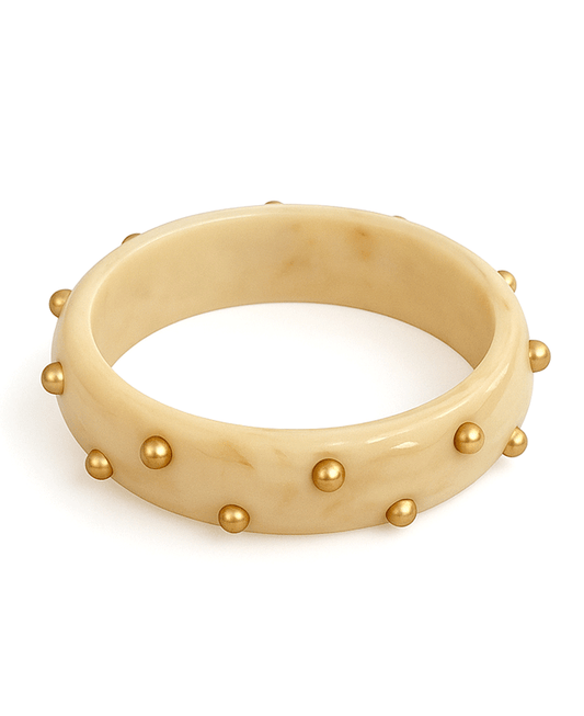 Plastic w/ CCB Bangle Bracelet