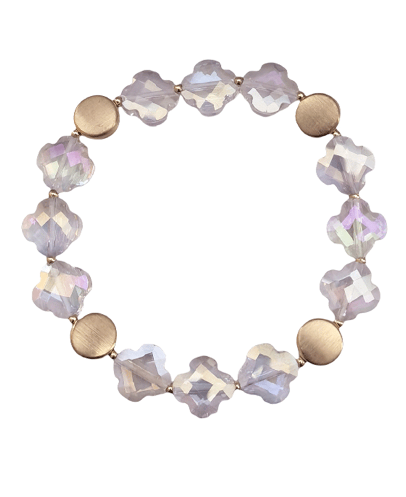 Acrylic Clover Bracelet
