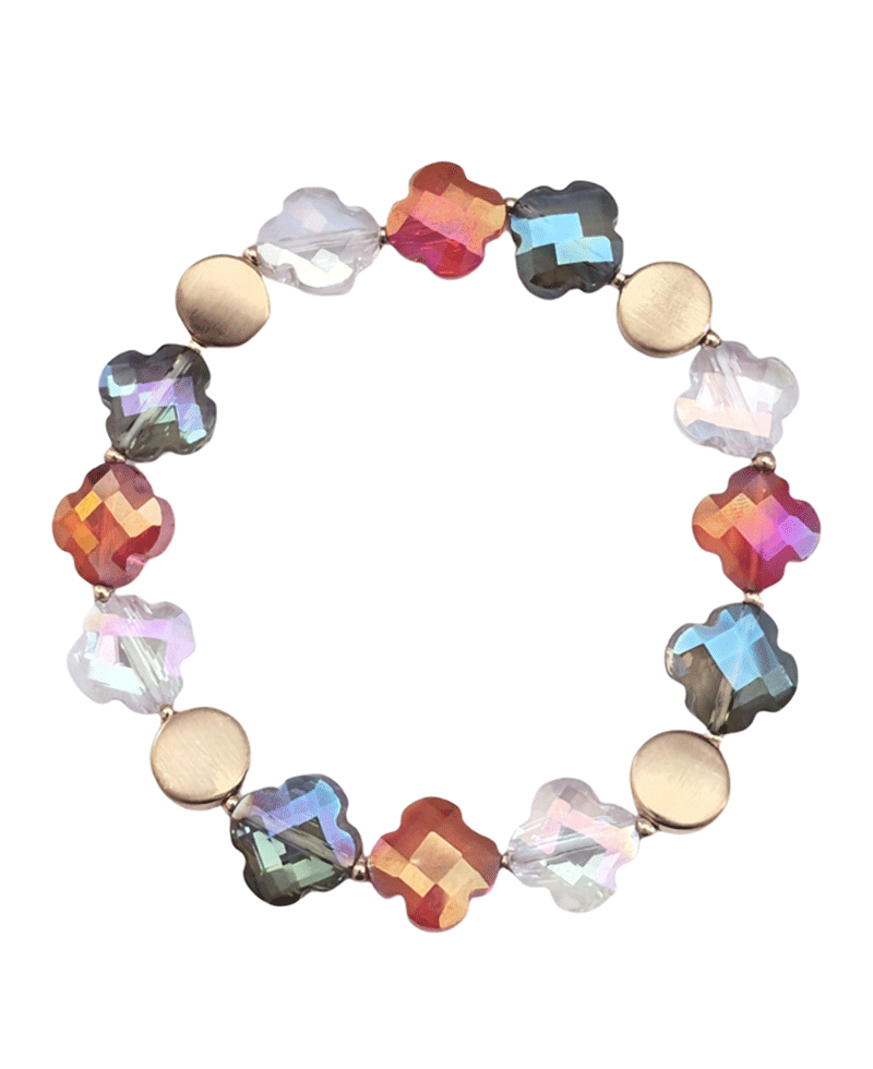 Acrylic Clover Bracelet