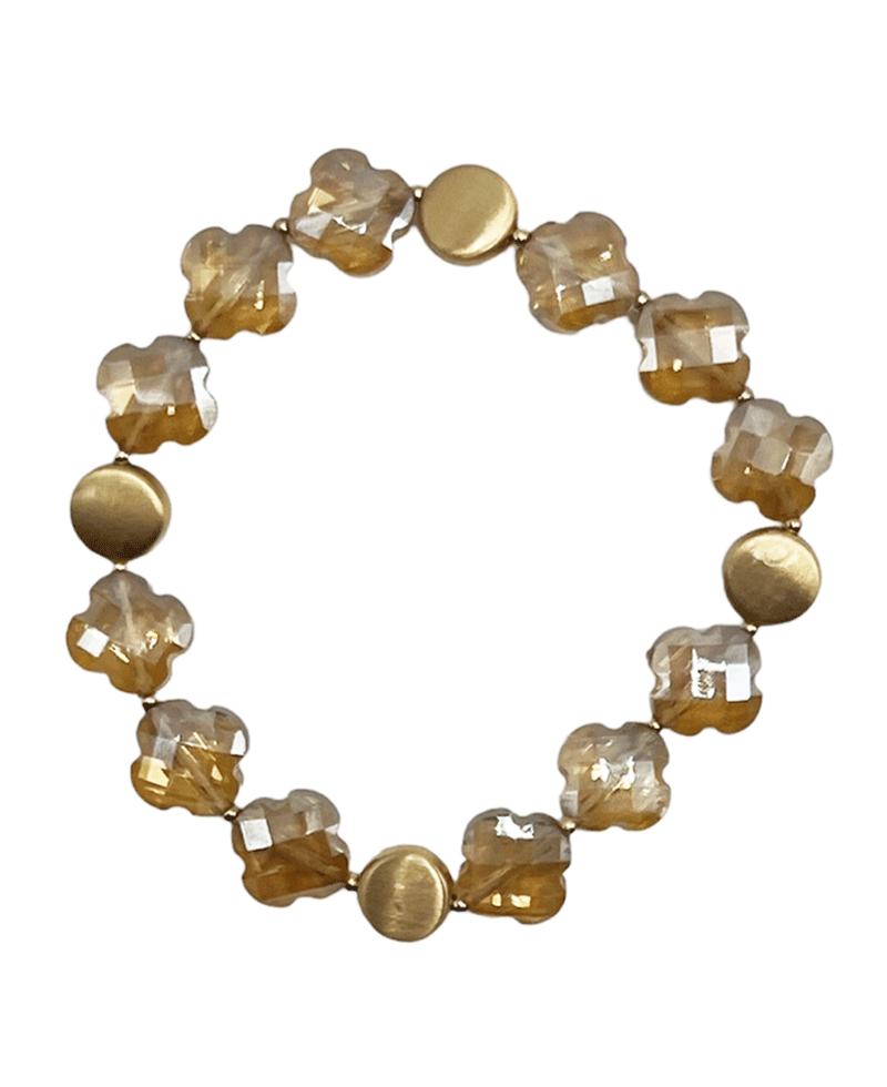 Acrylic Clover Bracelet