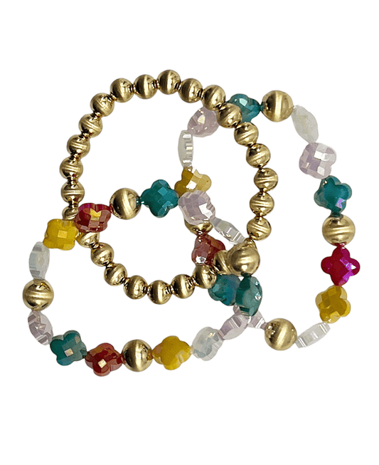 Ball & Clover 3 Set Bracelet