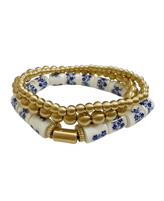 Ceramic Bead & CCB Bracelet