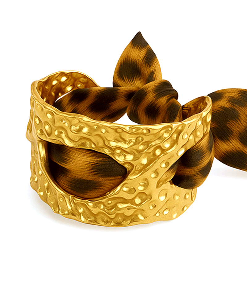 Metal & Scarf Bracelet