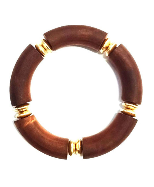 Wood & Metal Bracelet