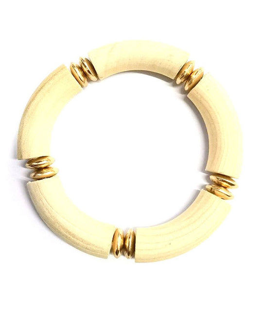 Wood & Metal Bracelet