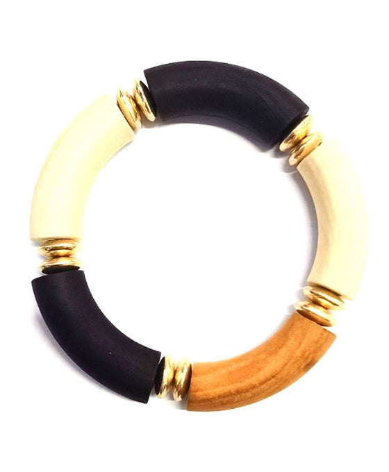 Wood & Metal Bracelet