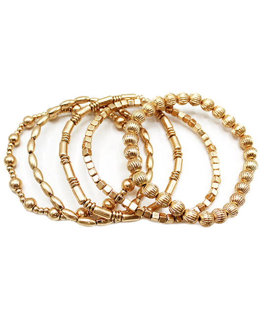 Multi Beads Stretch Bracelet