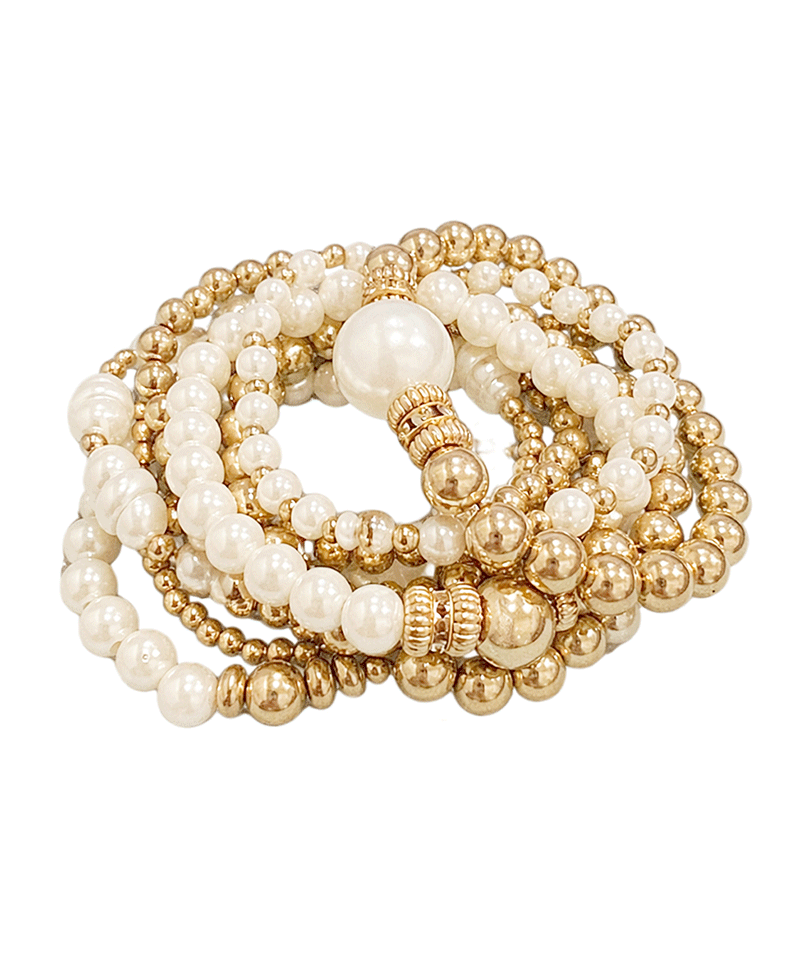 Stackable Beaded Stretch Bracelet