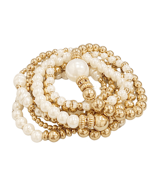 Stackable Beaded Stretch Bracelet