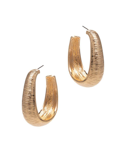 Vintage Textured Metal Earring