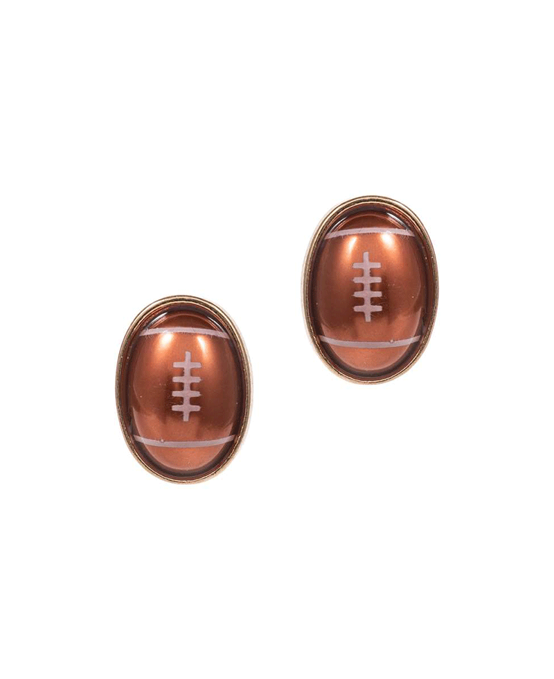 Golf Ball Shaped Pearl Post Earring - 0.7"
