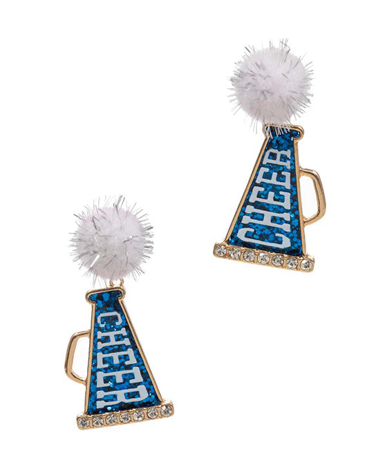 Cheer Megaphone Shaped Acrylic Post Earring