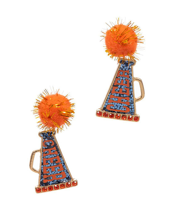 Cheer Megaphone Shaped Acrylic Post Earring