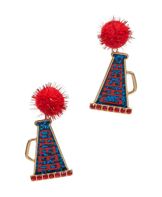 Cheer Megaphone Shaped Acrylic Post Earring