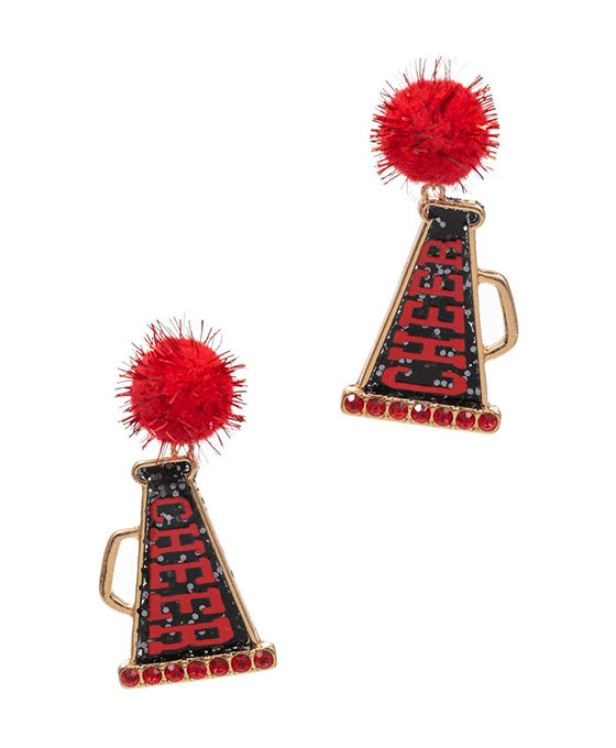 Cheer Megaphone Shaped Acrylic Post Earring