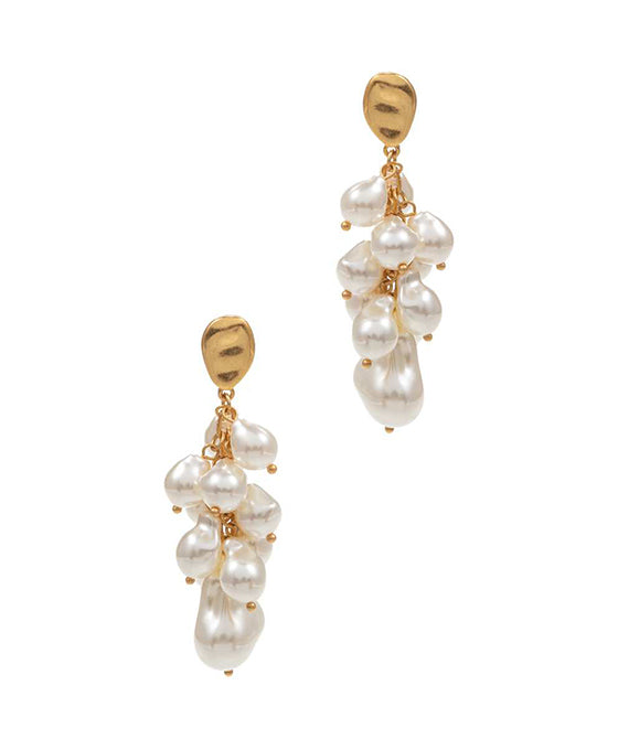 Irregular Shaped Metal Post Earring