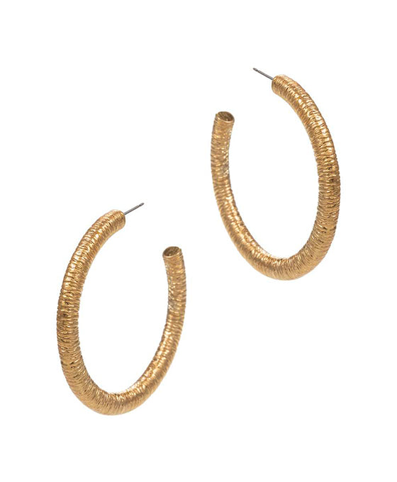 Round Shaped Metal Hoop Earring