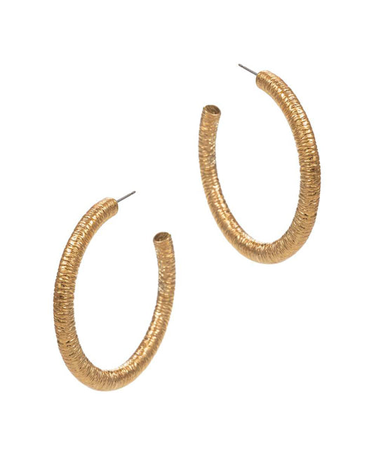 Round Shaped Metal Hoop Earring