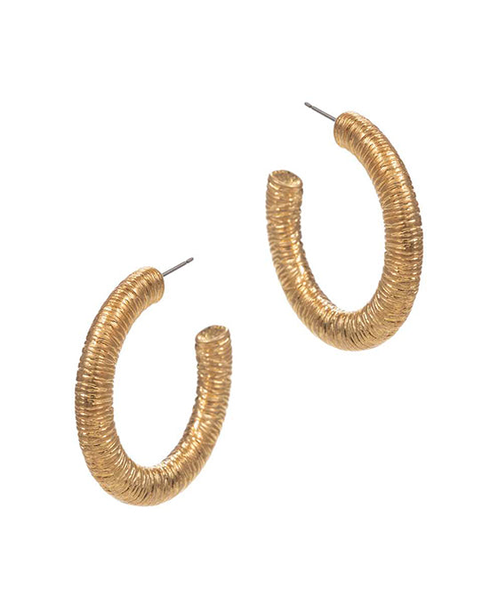 Round Shaped Metal Hoop Earring