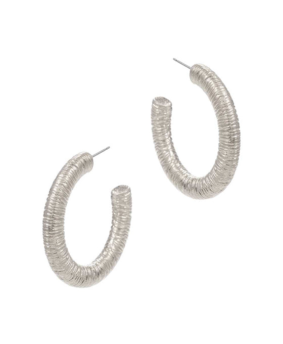 Round Shaped Metal Hoop Earring
