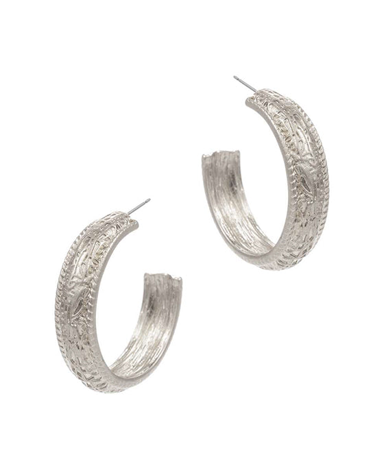 Round Shaped Metal Hoop Earring
