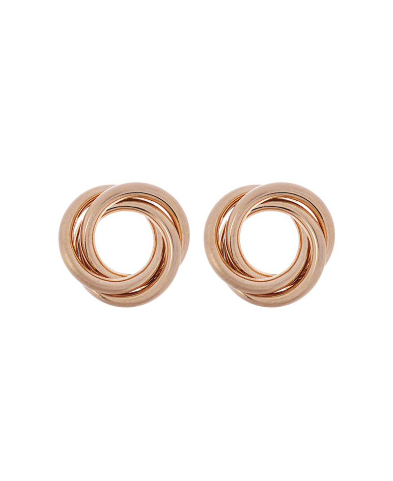Metal High Polished Satin Plating Earring
