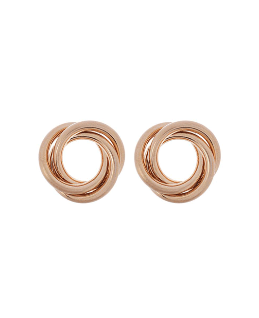 Metal High Polished Satin Plating Earring