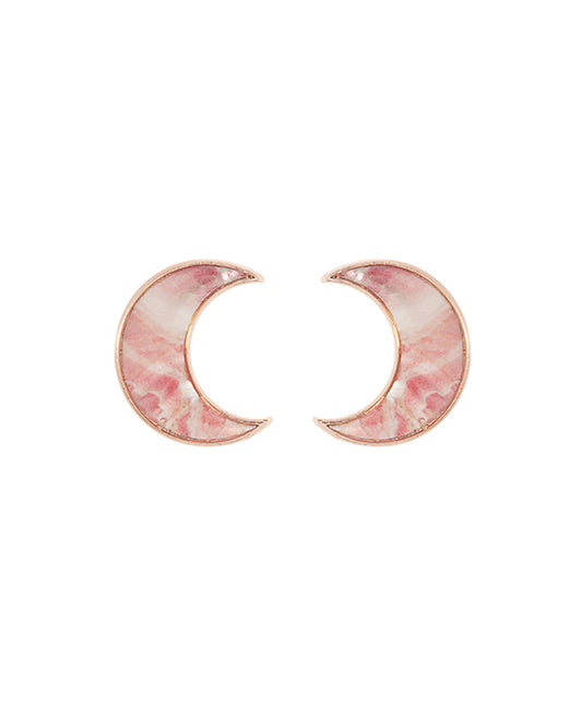 Crescent Shape Shell Post Earring