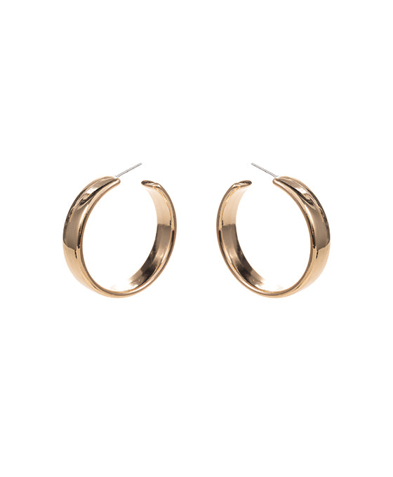 Round Metal Hoop Earring