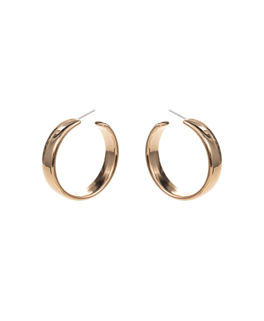 Round Metal Hoop Earring
