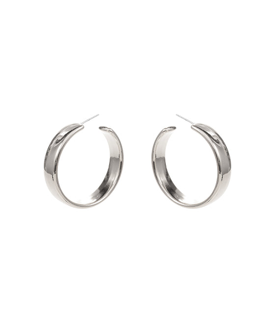 Round Metal Hoop Earring