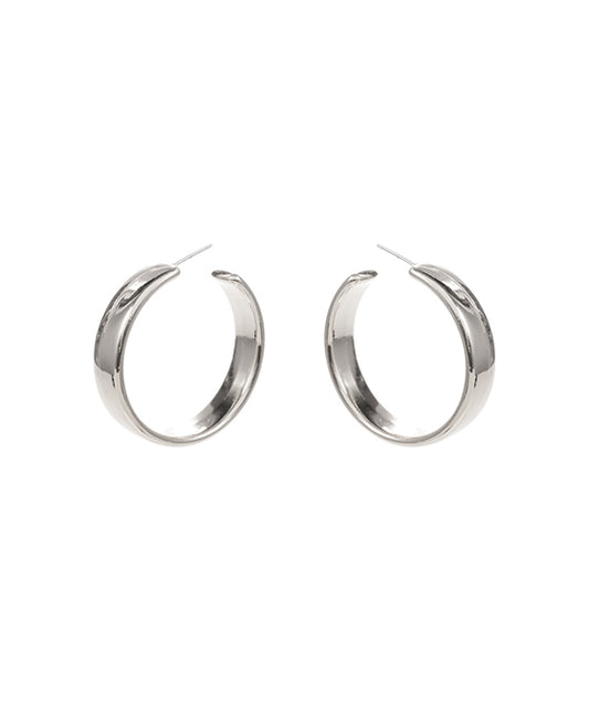 Round Metal Hoop Earring