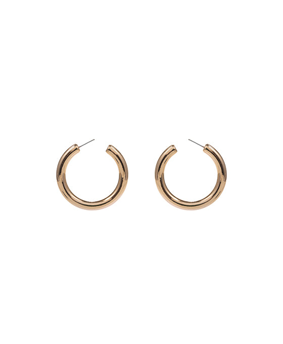 Round CCB Metal Hoop Earring