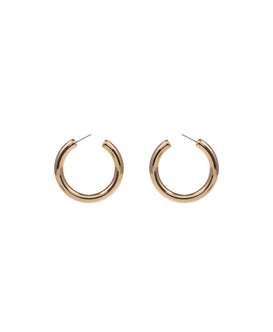 Round CCB Metal Hoop Earring
