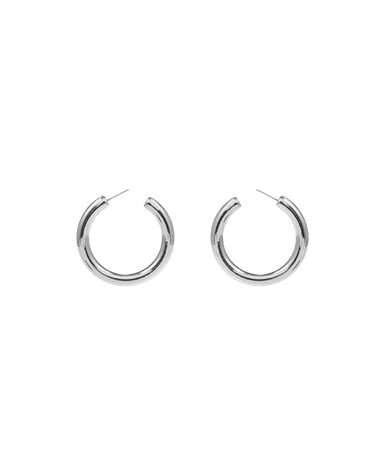 Round CCB Metal Hoop Earring