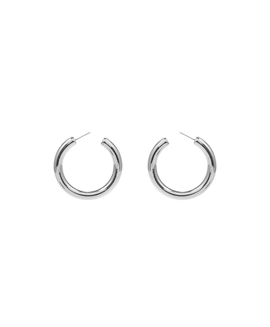 Round CCB Metal Hoop Earring