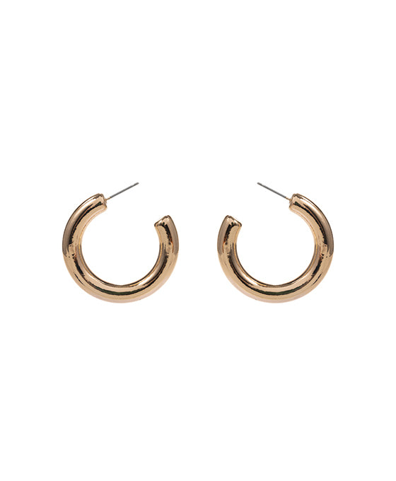 Round CCB Metal Hoop Earring