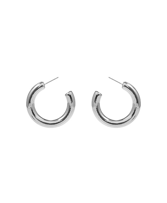 Round CCB Metal Hoop Earring