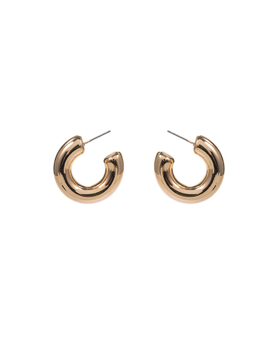 Round CCB Metal Hoop Earring