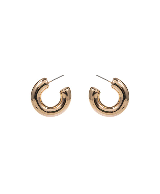 Round CCB Metal Hoop Earring