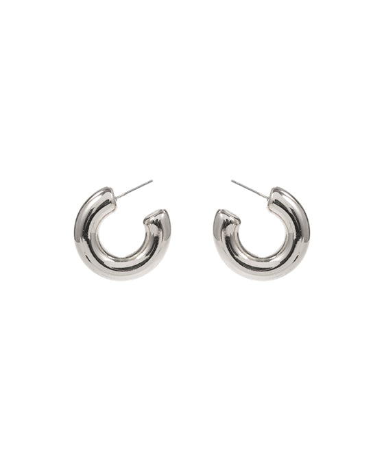 Round CCB Metal Hoop Earring