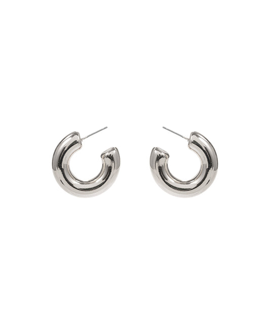 Round CCB Metal Hoop Earring