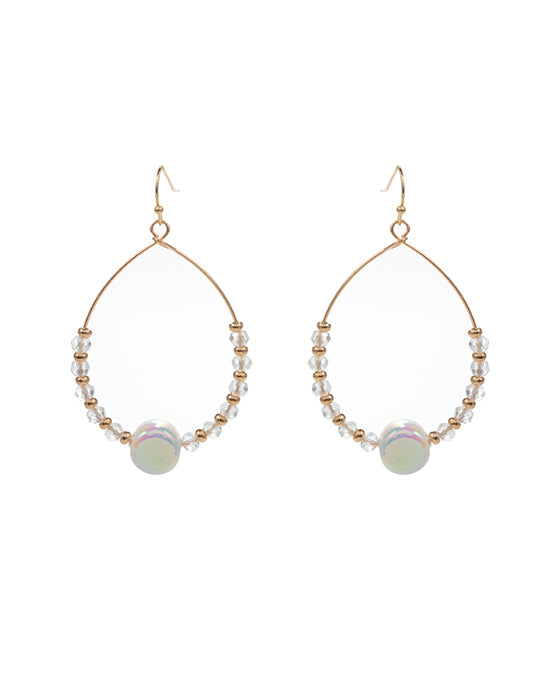 Teardrop Iridescent Acrylic Earring